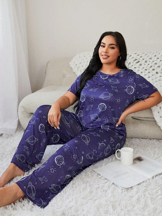 Plus size pajama sets