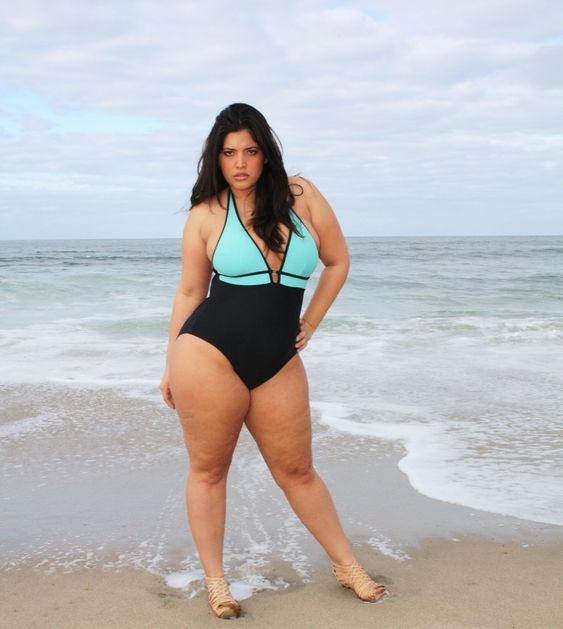 Denise Bidot is another plus size model who sets the bar very high when it comes to bikini modelling