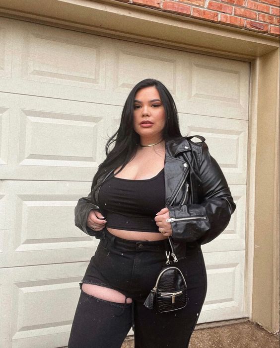 A glamorous ensemble can be made more distinctive with plus size custom leather jackets that feature a personalized touch, like your name studded at the back