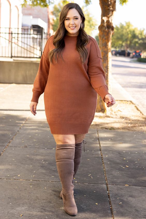 As a plus size diva, your winter shoe options include combat boots, fur lined mules, over the knee boots, sneakers, and warm booties