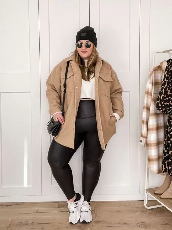 Your go to plus size winter wardrobe staple can be high waisted, tapered bottom clothing for the majority of your casual looks