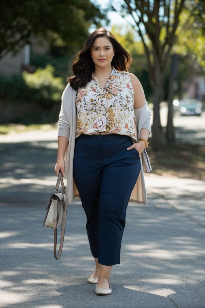 outfits for broad shoulders women plus size